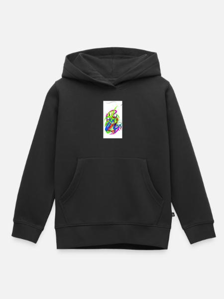 Bunte Vielfalt 1 - Kinder Premium Organic Hoodie - Schwarz