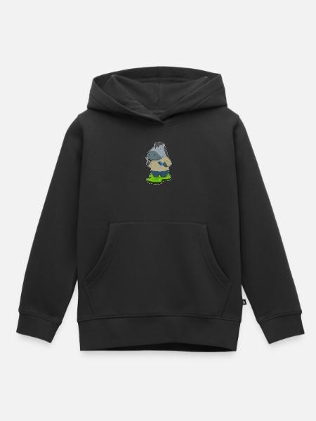 Pferd Friseur Schere Kamm - Kinder Premium Organic Hoodie - Schwarz