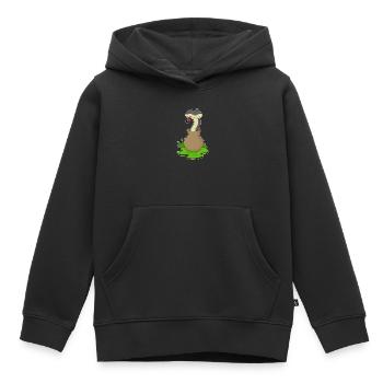 Vase Serpent - Sweat Premium à capuche enfant bio - noir - Devant - AI Model Kid Male (0cm)