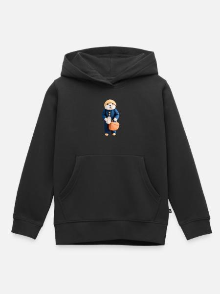 Erdmännchen - Kinder Premium Organic Hoodie - Schwarz