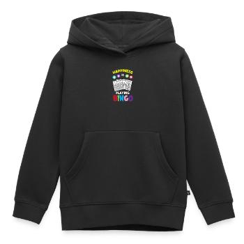 Bingo - Sweat Premium à capuche enfant bio - noir - Devant - AI Model Kid Male (0cm)