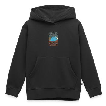 Dino Dinosaurier Trex Urzeit Geschenk - Kinder Premium Organic Hoodie - Schwarz - Vorne - AI Model Kid Male (0cm)