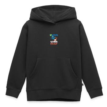 Sei Kuckuck Scheiss drauf - Kinder Premium Organic Hoodie - Schwarz - Vorne - AI Model Kid Male (0cm)