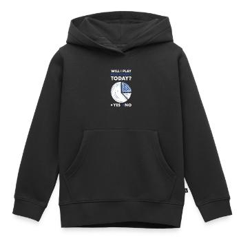 Sport Will I Play Field Hockey - Kids Premium Organic Hoodie - black - Front - AI Model Kid Male (0cm)