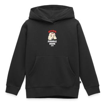 Pudel Pudel Mama Pudel Geschenk - Kinder Premium Organic Hoodie - Schwarz - Vorne - AI Model Kid Male (0cm)