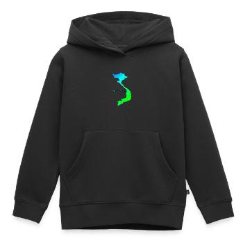 Land in Asien - Vietnam - Kinder Premium Organic Hoodie - Schwarz - Vorne - AI Model Kid Male (0cm)