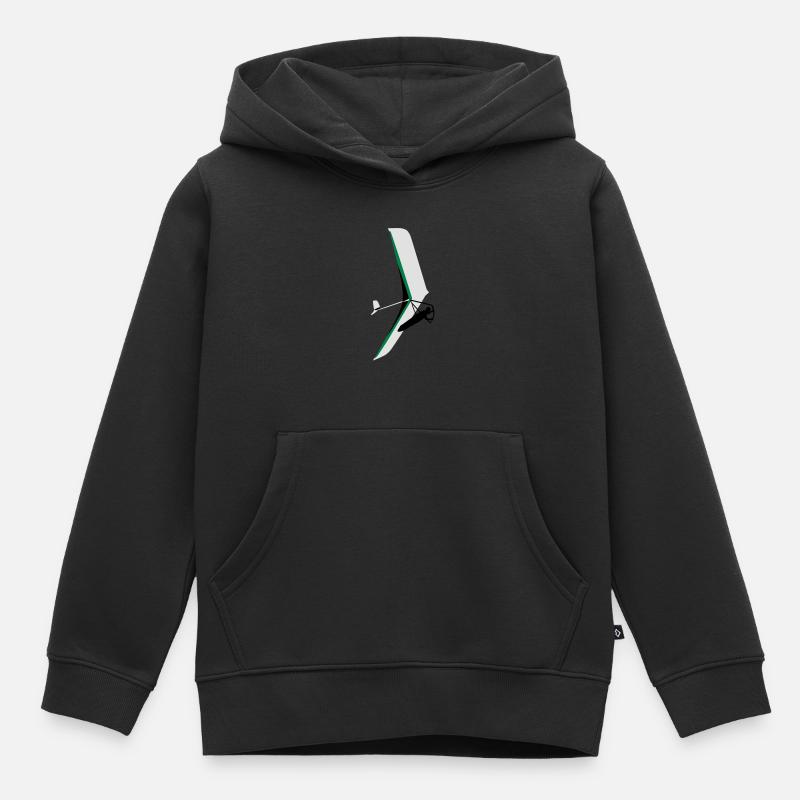 Deltaplane Atos - Sweat Premium à capuche enfant bio - noir