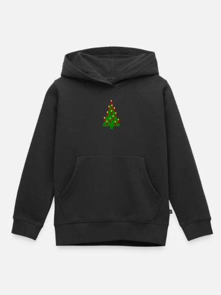 Tannenbaum Weihnachten - Kinder Premium Organic Hoodie - Schwarz