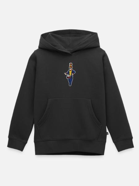 Trommler Junge - Kinder Premium Organic Hoodie - Schwarz