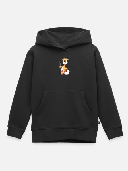 Giraffe Billiard Queue Sport - Kinder Premium Organic Hoodie - Schwarz