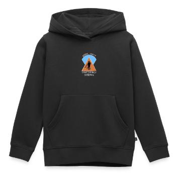 Ramoneur Ramoneur Ramoneur - Sweat Premium à capuche enfant bio - noir - Devant - AI Model Kid Male (0cm)