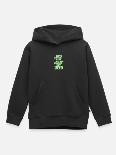 Frau 1979 - Kinder Premium Organic Hoodie - Schwarz