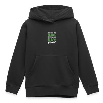 Rainbows End machen den St. Patricks Day magisch - Kinder Premium Organic Hoodie - Schwarz - Vorne - AI Model Kid Male (0cm)