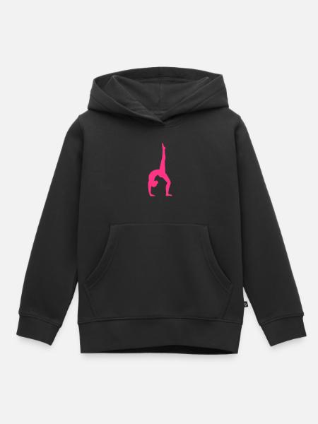 Turnen - Kinder Premium Organic Hoodie - Schwarz