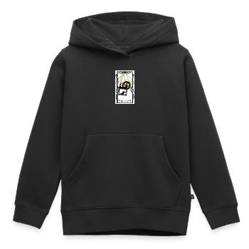 Roue de Fortune  - Sweat Premium à capuche enfant bio - noir - Devant - AI Model Kid Male (0cm)