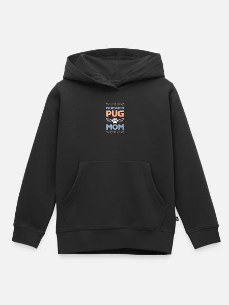 Zertifizierte Pug-Mama - Kinder Premium Organic Hoodie - Schwarz