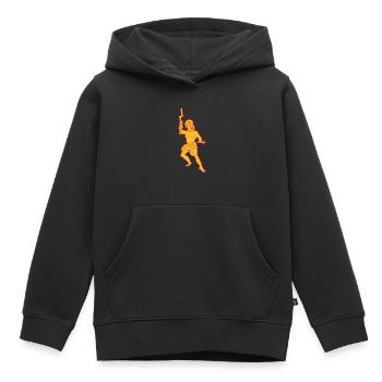 zeus dieu mythologique de l'Olympe grec - Sweat Premium à capuche enfant bio - noir - Devant - AI Model Kid Male (0cm)