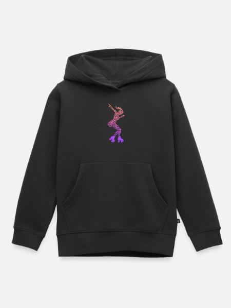 Rollschuhe Kinder Roller Skates Rollschuh Mädchen - Kinder Premium Organic Hoodie - Schwarz