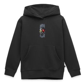 Mechanischer Verstand: Cyborg-Roboterkopf - Kinder Premium Organic Hoodie - Schwarz - Vorne - AI Model Kid Male (0cm)
