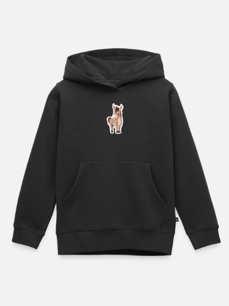 Esel - Kinder Premium Organic Hoodie - Schwarz