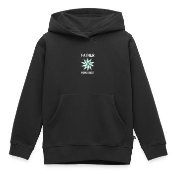 Rasenmähen Rasenmäher Gärtner - Kinder Premium Organic Hoodie - Schwarz - Vorne - AI Model Kid Male (0cm)