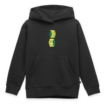 Augsburg Allemagne City Skyline Font Coloré - Sweat Premium à capuche enfant bio - noir - Devant - AI Model Kid Male (0cm)