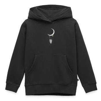 astronaut - Kids Premium Organic Hoodie - black - Front - AI Model Kid Male (0cm)