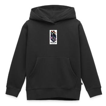 Dream Big in Space Balloon Astronaut - Kids Premium Organic Hoodie - black - Front - AI Model Kid Male (0cm)