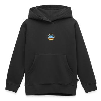 2009 - Kinder Premium Organic Hoodie - Schwarz - Vorne - AI Model Kid Male (0cm)