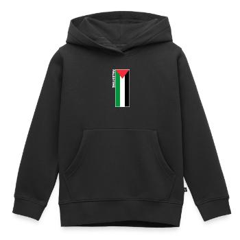 Palestine Drapeau Palestinien T-Shirt - Sweat Premium à capuche enfant bio - noir - Devant - AI Model Kid Male (0cm)