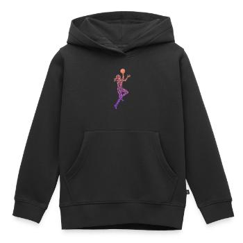 Basketball Symbole Frauen Basketballerin - Kinder Premium Organic Hoodie - Schwarz - Vorne - AI Model Kid Male (0cm)