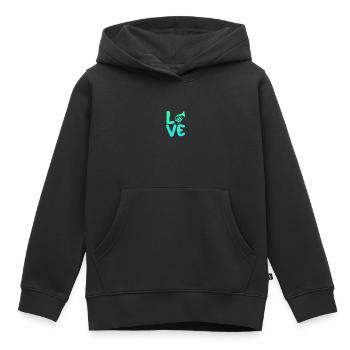 Horn player French horn - Kids Premium Organic Hoodie - black - Front - AI Model Kid Male (0cm)