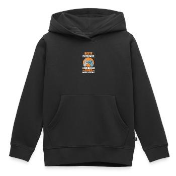 Beste Freunde - Kinder Premium Organic Hoodie - Schwarz - Vorne - AI Model Kid Male (0cm)