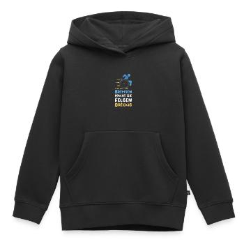 Rollstuhl Behinderung Handicap Rollstuhlfahrer - Kinder Premium Organic Hoodie - Schwarz - Vorne - AI Model Kid Male (0cm)