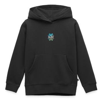 Elian Elian - Sweat Premium à capuche enfant bio - noir - Devant - AI Model Kid Male (0cm)