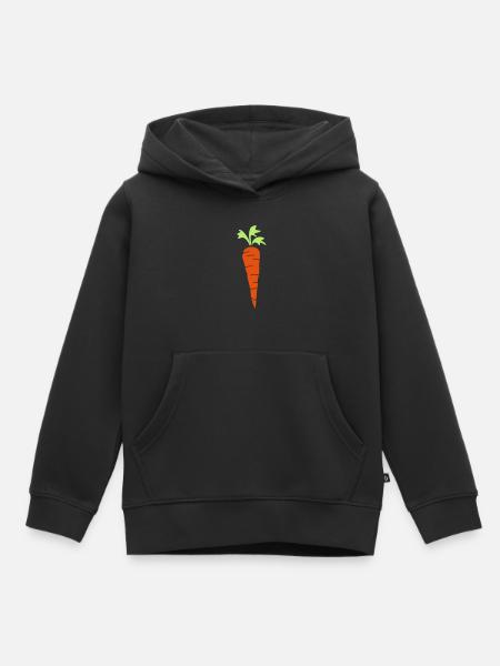 carrot - Kinder Premium Organic Hoodie - Schwarz