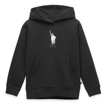 I Love NY New York Freiheitsstatue USA Skyline NYC - Kinder Premium Organic Hoodie - Schwarz - Vorne - AI Model Kid Male (0cm)