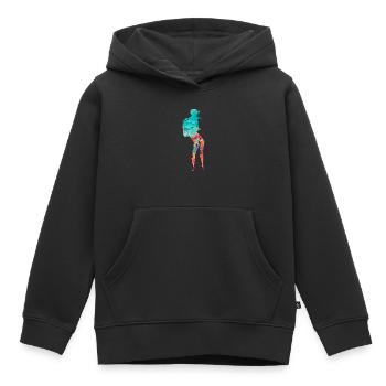 Tiefseetaucher und Taucher PopArt - Kinder Premium Organic Hoodie - Schwarz - Vorne - AI Model Kid Male (0cm)