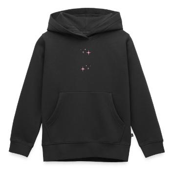 Funkeln Glitzer Sterne - Kinder Premium Organic Hoodie - Schwarz - Vorne - AI Model Kid Male (0cm)