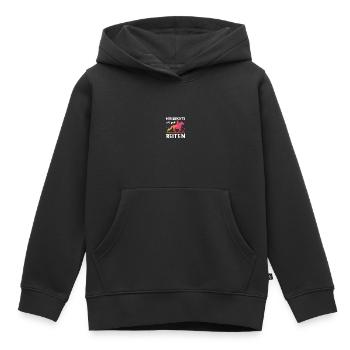 Reitersprüche Reiterin Pferdekopf Reitshirt - Kinder Premium Organic Hoodie - Schwarz - Vorne - AI Model Kid Male (0cm)