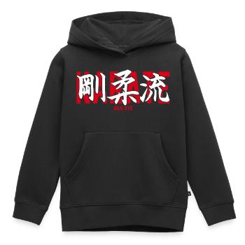 Goju Ryu Karate Kampfsport-Dojo Kanji Japan - Kinder Premium Organic Hoodie - Schwarz - Vorne - AI Model Kid Male (0cm)