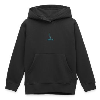 Martin as brass band - Kids Premium Organic Hoodie - black - Front - AI Model Kid Male (0cm)