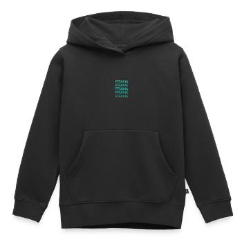 Geschenk für Frank - Kinder Premium Organic Hoodie - Schwarz - Vorne - AI Model Kid Male (0cm)
