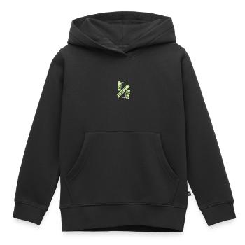 Jasper en couple - Sweat Premium à capuche enfant bio - noir - Devant - AI Model Kid Male (0cm)