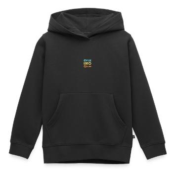 Euphonium baryton en laiton profond - Sweat Premium à capuche enfant bio - noir - Devant - AI Model Kid Male (0cm)