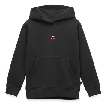 Paranormal Investigator Ghostbusters - Sweat Premium à capuche enfant bio - noir - Devant - AI Model Kid Male (0cm)