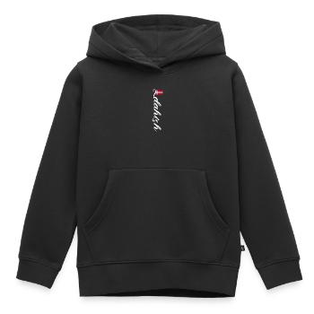 Dänemark - Kinder Premium Organic Hoodie - Schwarz - Vorne - AI Model Kid Male (0cm)