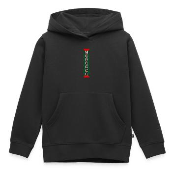 Marokko in Kraft - Kinder Premium Organic Hoodie - Schwarz - Vorne - AI Model Kid Male (0cm)