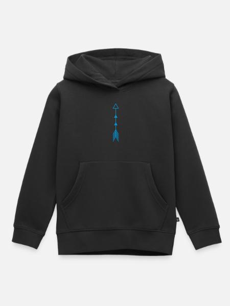 arrow amerindienne - Kinder Premium Organic Hoodie - Schwarz