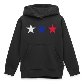 Russie - Sweat Premium à capuche enfant bio - noir - Devant - AI Model Kid Male (0cm)
